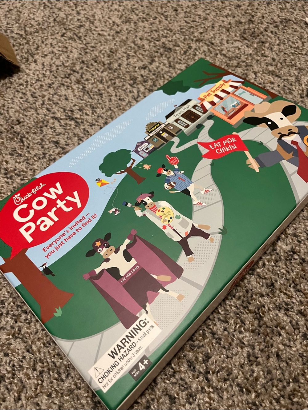 Chick-fil-A Cow Party Kids Game - Green
